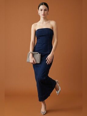 pilcro bustier denim maxi dress Anthropologie | Dresses | Anthropologie Pilcro Denim Dress Sz 0 Bustier